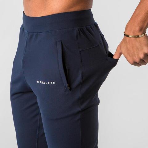 2022 nuevos hombres muscular fitness corriendo entrenamientos deportivos pantalones de algodón de los hombres transpirable Delgado haz boca casual salud Pantalones Hombre ► Foto 1/6