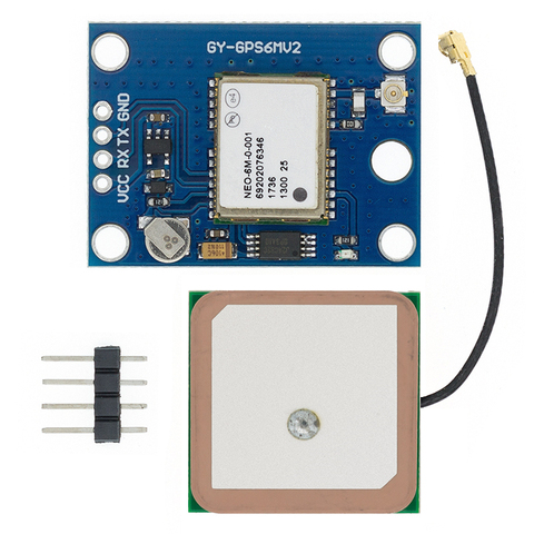 NEO6MV2-módulo GPS para GY-NEO6MV2, Control de vuelo, EEPROM, MWC, APM2.5, NEO-6M, para Arduino, novedad de Antena grande ► Foto 1/6