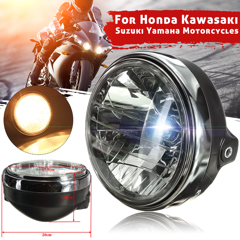 Faro delantero LED redondo Universal para motocicleta de 7 