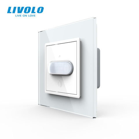 Nuevo interruptor de inducción Humana/inducción táctil estándar Livolo UE, Panel de vidrio, interruptor de luz de pared para el hogar, inducción infrarroja ► Foto 1/6