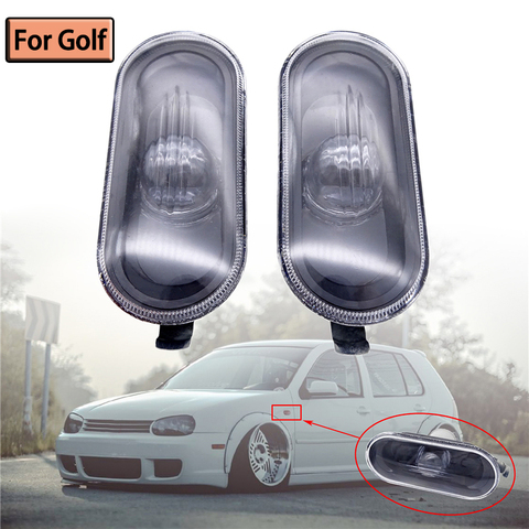Coche-estilo de indicador lateral de señal de vuelta de luz de la lámpara repetidor para VW Golf 4 MK4 1998, 1999, 2000, 2001, 2002, 2003, 2004, 2005, 2006 ► Foto 1/6