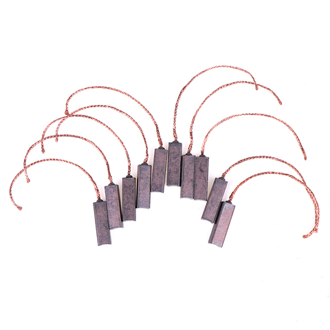 Generador de cables de alambre para cepillos de carbono, repuesto de cepillo de Motor eléctrico genérico, 6,5 4,5x20mm, 10 Uds. ► Foto 1/6