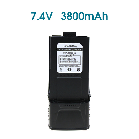 7,4 V 3800mAh reemplazo de dos manera Batería de Radio para $TERM impacto Baofeng GT-3 GT-3TP GT3 GT3TP y GT-3 Mark-II III Walkie Talkies de la batería ► Foto 1/6