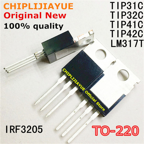 10 Uds. De chip IC TIP31C TIP32C TIP41C TIP42C LM317T IRF3205 TIP31 TIP32 TIP41 TIP42 LM317 IRF3205PBF TO220 nuevo y original ► Foto 1/1