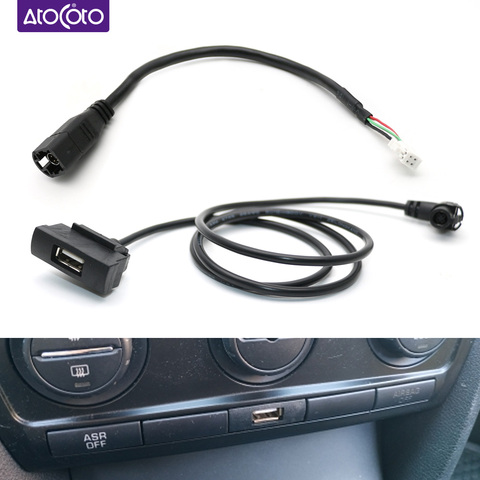 Adaptador de Cable extensible para Radio de coche RCD510 RNS315, conector USB hembra macho de 4 pines, interfaz para Skoda Octavia Modify, navegación Android ► Foto 1/6