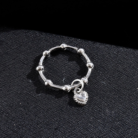 2022 nueva moda pequeño barroco Retro estilo colgante de amor anillo de mujer coreana personalidad anillo para mujeres regalos para novia ► Foto 1/6