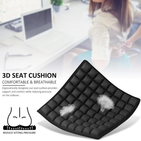 Cojín de aire inflable para asiento de coche, almohadilla de aire 3D suave y transpirable, relajante, de descompresión para el hogar ► Foto 1/6