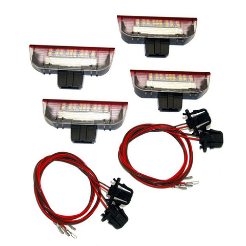 4 Uds. Luz de advertencia de puerta LED para coche proyector de bienvenida para Golf 6 7 Jetta MK5 MK6 Passat B6 B7 CC TIGUAN Scirocco ► Foto 1/6