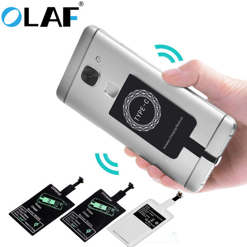 OLAF-cargador inalámbrico Universal Qi, adaptador de cargador inalámbrico, módulo receptor para iPhone X, 6, 7, 8 Plus, Samsung S7, S8, edge, Note 8 ► Foto 1/6