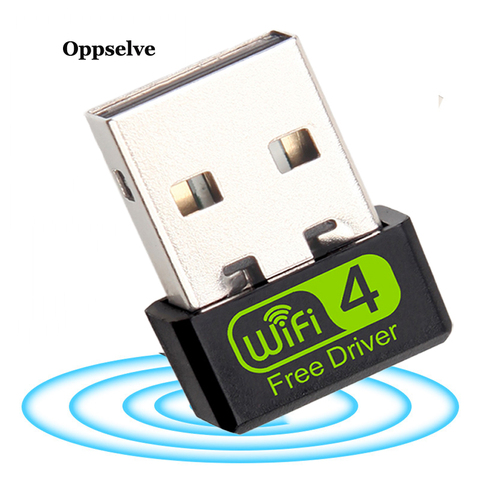 Oppselve-adaptador WiFi USB, USB adaptador WiFi, Ethernet, Dongle, 150Mbps, 2,4G, PC, Antena, receptor, tarjeta de red inalámbrica ► Foto 1/6