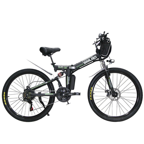 SMLRO-Bicicleta Eléctrica MX300, bici de montaña plegable con motor de 2022 W y batería de 48V y 20AH, última versión 1000 ► Foto 1/4