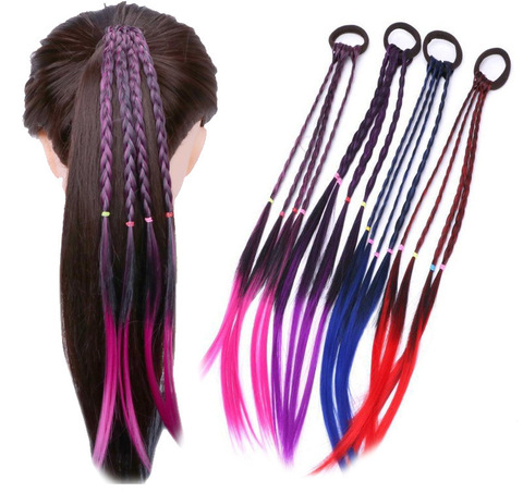 Diademas de coleta de colores para niña, bandas de goma para el pelo, accesorios para el cabello para niña, adorno para el cabello ► Foto 1/6