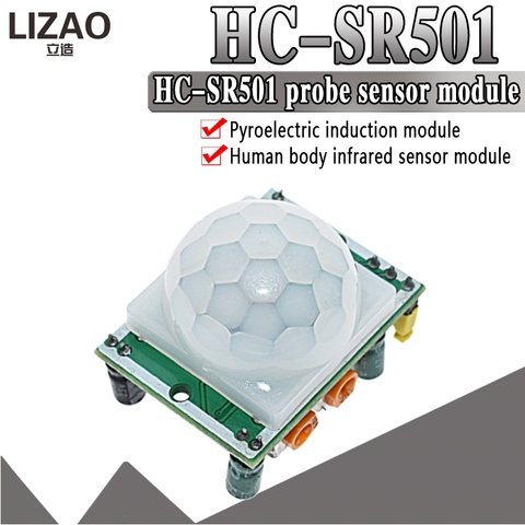 WAVGAT-Módulo infrarrojo piroeléctrico con Sensor de movimiento, Detector de movimiento, HC-SR501 ► Foto 1/6