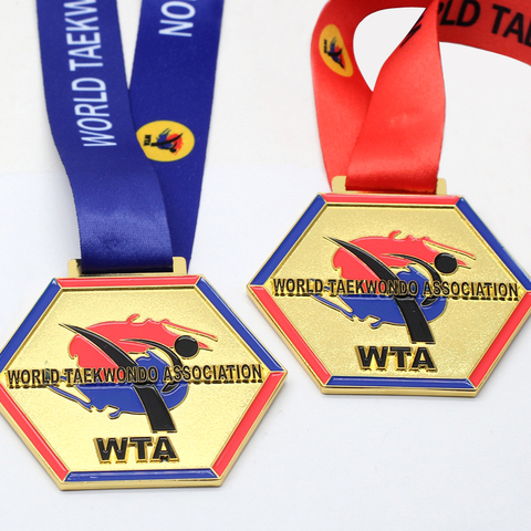Medallas personalizadas, medalla de Taekwondo, medalla de halterofilia, Medalla deportiva, medalla de gimnasia, medalla de maratón para correr, medalla de Karate, Medalla personalizada ► Foto 1/6
