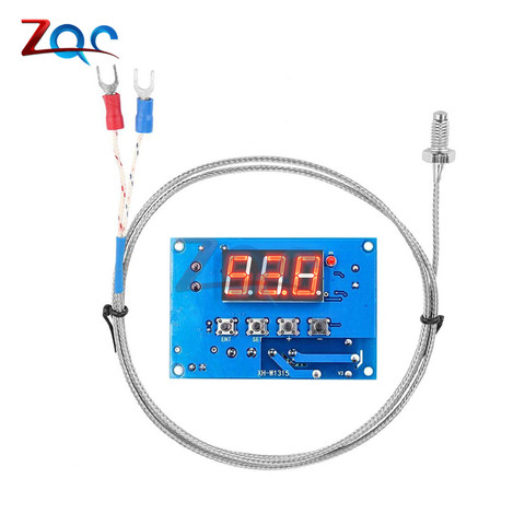 Módulo de Control de temperatura Digital LED de alta temperatura, termostato tipo K de 30-999 ℃, CC de 12V/24V/Ca de 220V, XH-W1315 ► Foto 1/6