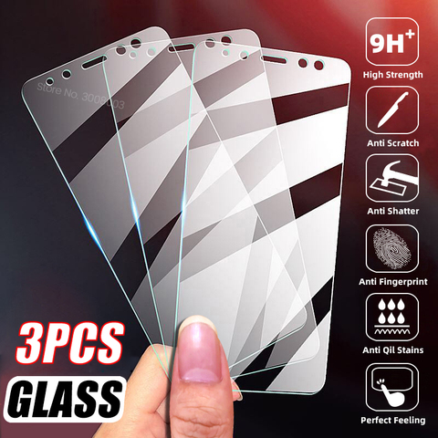 3 uds Protector de pantalla de cristal templado para Xiaomi Mi 10T Pro POCO M3 X3 NFC protectora de vidrio Redmi 5 Plus Nota 5 5A primer 4X 4A 4 ► Foto 1/6