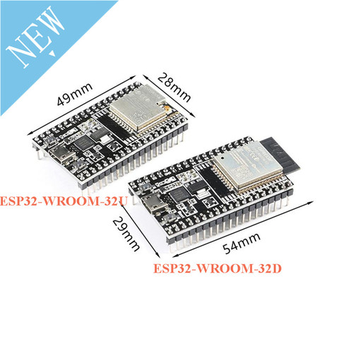 ESP32-DevKitC Placa de núcleo ESP32 Placa de desarrollo ESP32-WROOM-32D ESP32-WROOM-32U Flash 4MB 5V/9V 9V módulo WiFi inalámbrico ► Foto 1/6