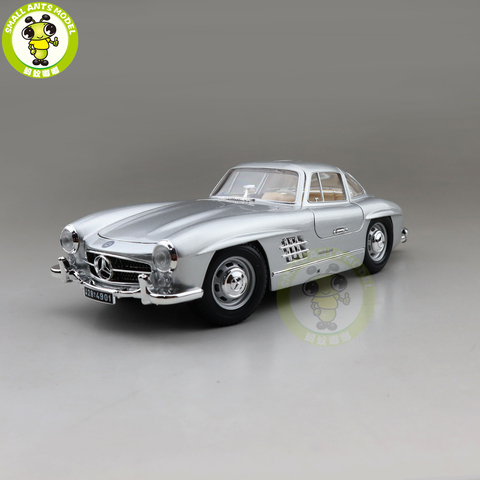 Modelo de coche de Metal fundido a presión para niños y niñas, Benz 300SL 1/18 300 SL 1954 Bburago 12047 ► Foto 1/6