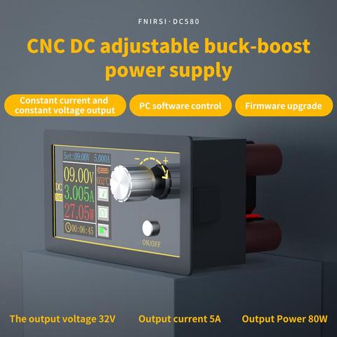 DC Buck Boost Converter CC CV 1,8-32V 5A módulo de potencia ajustable regulada fuente de alimentación de laboratorio variable ► Foto 1/6