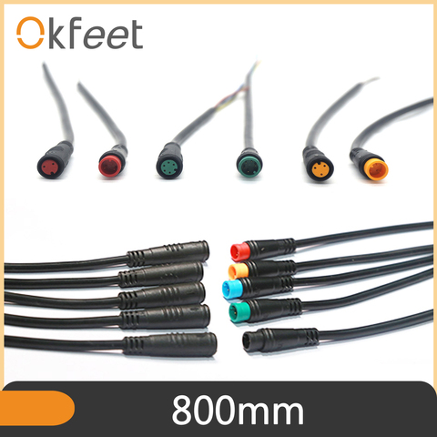 Okfeet Julet, 2, 3, 4, 5, 6 Pin Cable impermeable eléctrica Ebike conector de Cable de extensión para Ebike luz acelerador Ebrake pantalla ► Foto 1/6