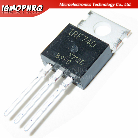 MOSFET n-chan IRF740 IRF740PBF, 400V, 10 Amp a-220, original, 10 Uds., envío gratis ► Foto 1/1