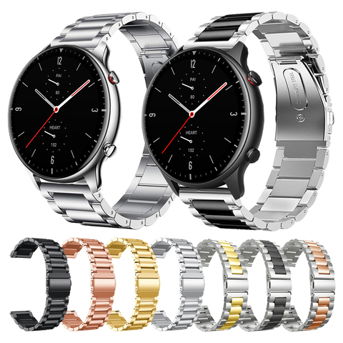 Correa de Metal para reloj inteligente Xiaomi Amazfit GTR 2 GTR2, pulsera para Huami Amazfit Stratos 3 ► Foto 1/6