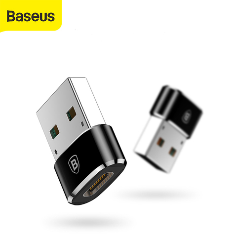 Baseus-Convertidor de adaptador USB macho a USB tipo C hembra OTG, para Macbook PC, macho, Adaptador USB OTG, hembra, Cable cargador de datos TYPE-C ► Foto 1/6