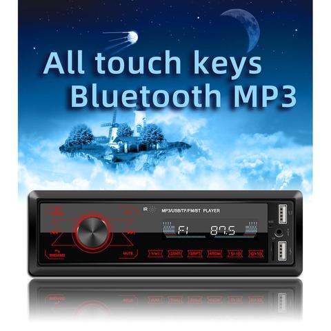 Radio con pantalla táctil Adeeing, reproductor Multimedia MP5 estéreo, autorradio, transmisor fm con Bluetooth, USB Dual, compatible con cargador de teléfono móvil ► Foto 1/6