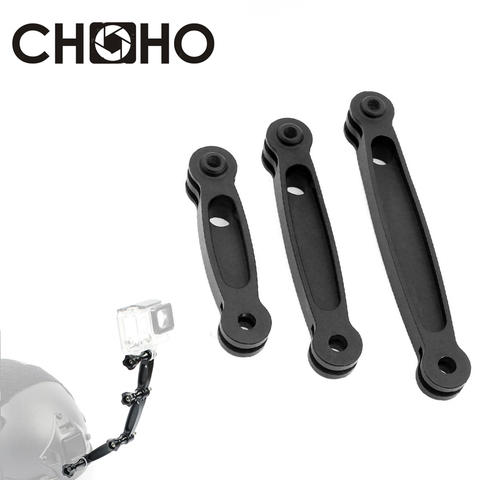 Palo de selfie para Gopro Hero 8 7 9 SJCAM Xiaomi Yi 4K, palo de extensión de brazo de casco de montaje de aluminio CNC, 3 vías para Go Pro Hero 8 7 9 ► Foto 1/6