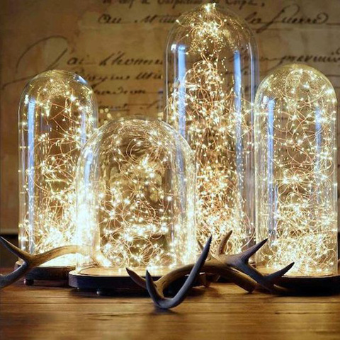 Cable de cobre de 1M, 2M, 3M, 5M, 10M, luces LED, adornos navideños para el hogar, decoración de Año Nuevo, Navidad, 2022, 2022 ► Foto 1/6