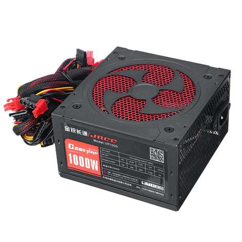 Fuente de alimentación de 1000W para ordenador ventilador silencioso ATX de 20 pines, 12V, SATA, Gaming, PC, fuente de alimentación para ordenador Intel y AMD ► Foto 1/6