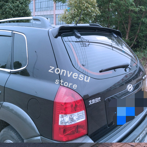 Uso para Hyundai Tucson 2006-Año 2013 Spoiler de plástico ABS con apariencia de fibra de carbono posterior tronco ala del cuerpo del coche Kit de accesorios ► Foto 1/6