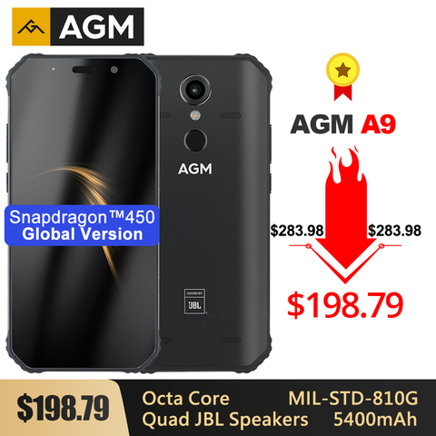 AGM A9 resistente Smartphone 5,99 