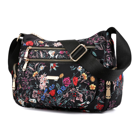 Floral caliente estilo Rural Oxford damas bolsos de mano mujer bolso para mujeres, bolsas de mensajero de hombro hilo Sac principal Femme ► Foto 1/6