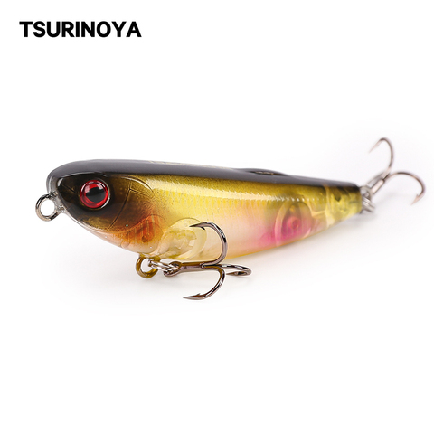 Señuelo de pesca TSURINOYA DW62 Mini lápiz carnada duro Artificial agua superior flotante mnonnow Crankbait 50mm 5g 12 colores Wobbler ► Foto 1/6