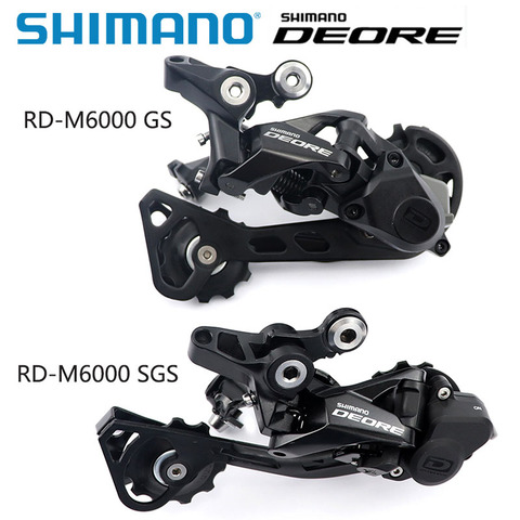 Shimano-desviador trasero Deore RD M6000 m4100 SGS Shadow 2x1, 0/11 velocidades, m6000 GS SGS, cambio de velocidades de bicicleta de montaña ► Foto 1/6