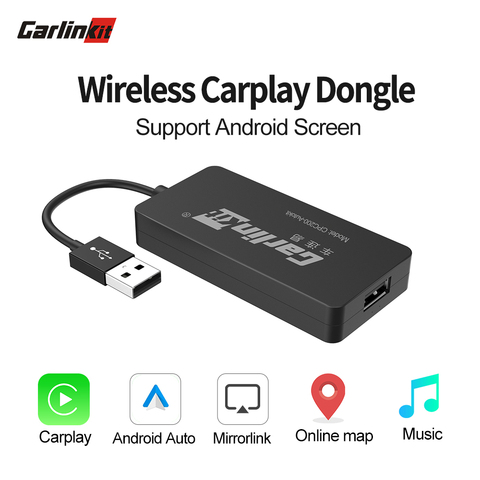 Carlinkit-Apple CarPlay de conexión inalámbrica, Dongle para reproductor de navegador Android, enlace inteligente, USB, Carplay, con Android Auto ► Foto 1/6