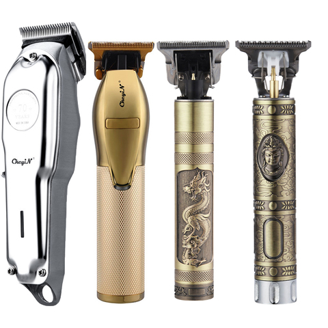 Cortadora de pelo T9 para peluquero, afeitadora recargable, inalámbrica, para cortar Máquina Cabello, Barba, 0mm ► Foto 1/6
