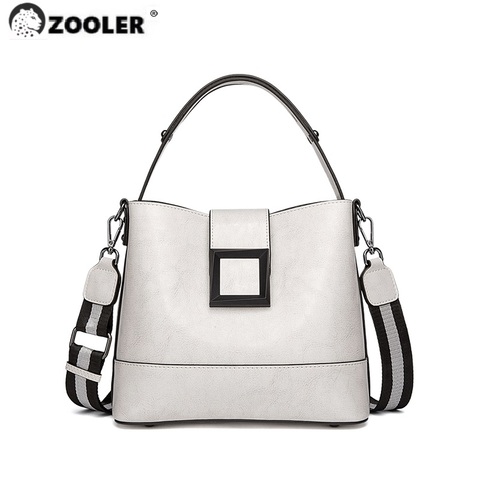 ZOOLER-Bolsos de cuero auténtico de cuero de vaca suave para mujer, bandolera de cuero Vintage informal, bolso de mano diseñado # SC532 ► Foto 1/6