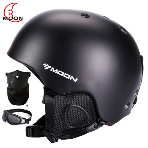 Casco de esquí ultraligero para deportes extremos, casco de esquí con certificación CE MOON, para monopatín/Snowboard, PC + EPS, tamaño 52-64CM ► Foto 1/6
