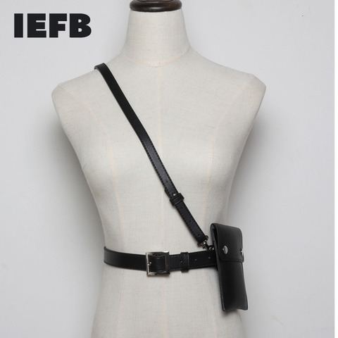 IEFB-correas de cuero sintético para hombre y mujer, minipaquete de cinturón de matemáticas para Primavera, color negro, 9Y116, 2022 ► Foto 1/6