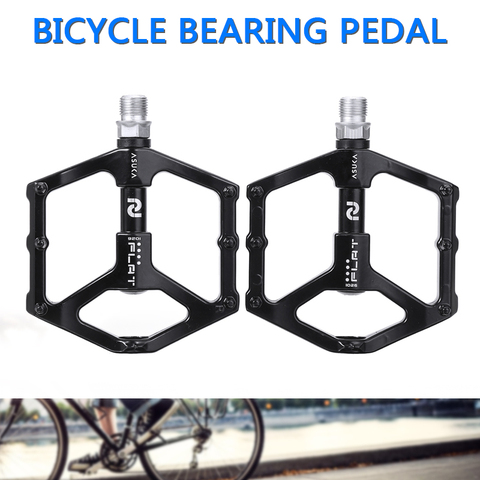 Pedales duraderos de aleación de aluminio para bicicleta de montaña, plataforma de rodamiento antideslizante para bicicletas de carretera ► Foto 1/6