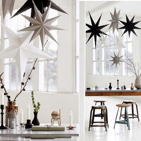 Gran oferta 3D de 9 puntos farol de estrella para decoración para boda cumpleaños decoración de fiesta de Navidad decoración colgantes para fiestas ► Foto 1/6