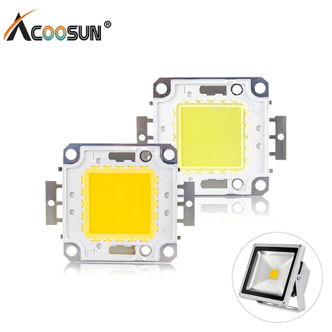 COB LED Chip LED de alta luminosidad cuentas de Chip de 9-12V 10W 30-36V 20W 30W 50W 100 blancas blanco cálido para DIY reflectores de luz ► Foto 1/6