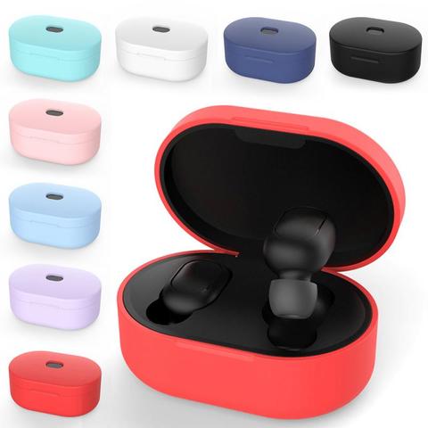 Funda protectora de silicona antideslizante para Xiaomi Redmi Airdots, funda protectora de silicona para auriculares, 2022 ► Foto 1/6