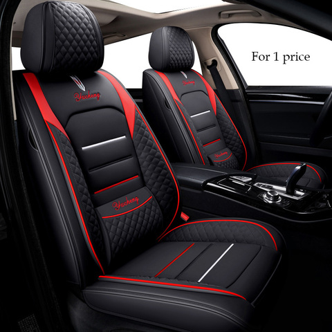 Cubiertas de asiento de coche para Audi a3 8p q5 a6 c6 a4 a5 sportback b7 avant 8v c7 a1 b9 de audio RS4 5 5 5 6 6 7 r8 s5 s6 s7 s8 q3 cubiertas de asiento de coche ► Foto 1/6