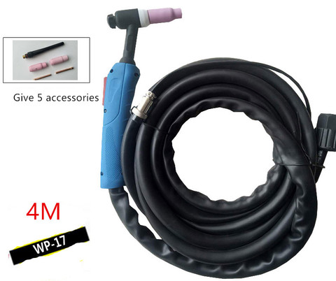 Soldadora de arco de argón 4M QQ150A WS-250 de antorcha integrado refrigerado por Gas 315 cabeza de antorcha accesorios de alambre de soldadura WP-17 ► Foto 1/2