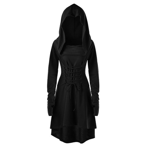 Vestidos góticos de moda para Halloween, vestido Medieval renacentista hasta la rodilla, hatCosplay, vestido de princesa bohemio victoriano ► Foto 1/6