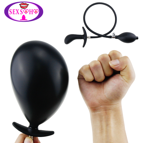 Consolador grande Anal inflable con tapón expandible, productos de bomba, Juguetes sexuales de silicona para mujeres/hombres, masajeador dilatador Anal ► Foto 1/6