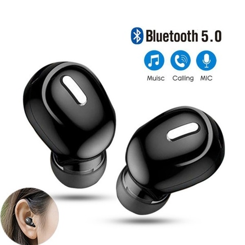 Mini auriculares inalámbricos con Bluetooth 5,0, dispositivo deportivo con micrófono, manos libres, para todos los teléfonos Samsung y Huawei ► Foto 1/6